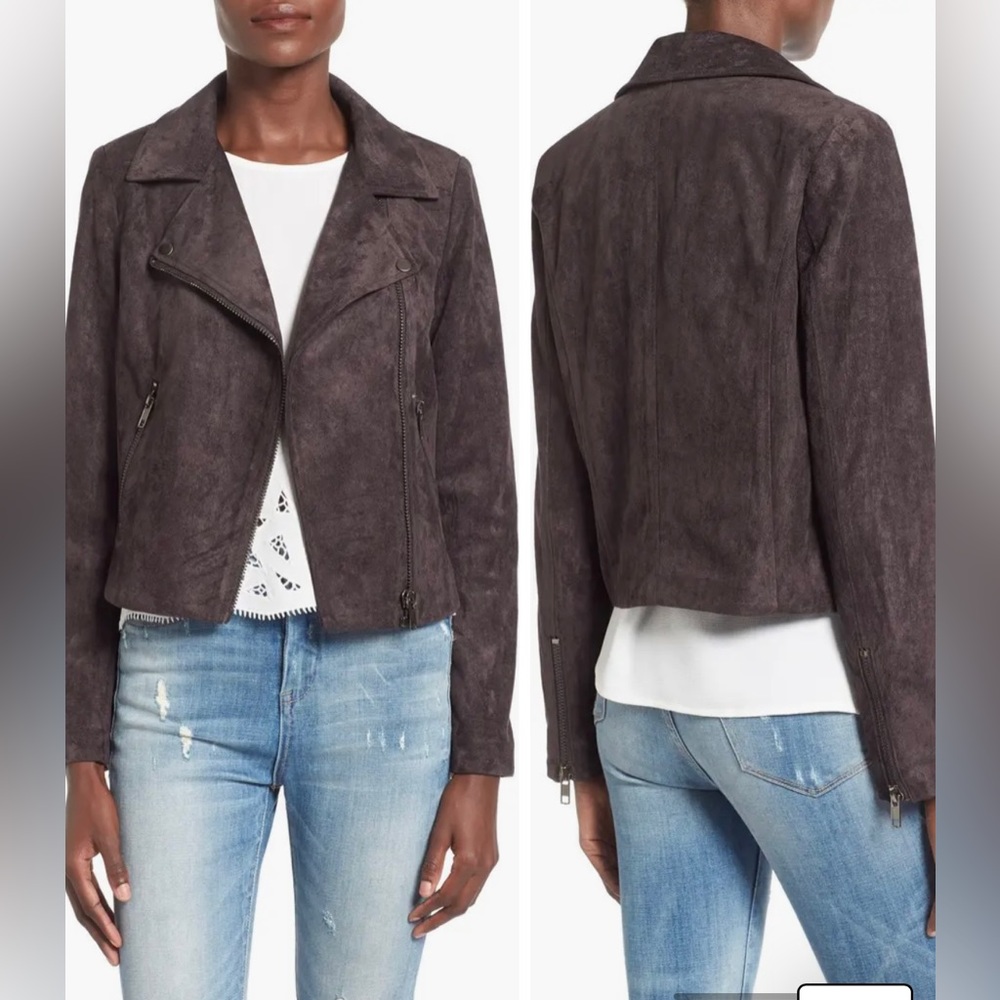 ASTR Faux Suede Moto Jacket